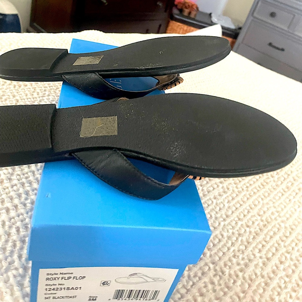 Jack rogers Roxy flip flop all leather